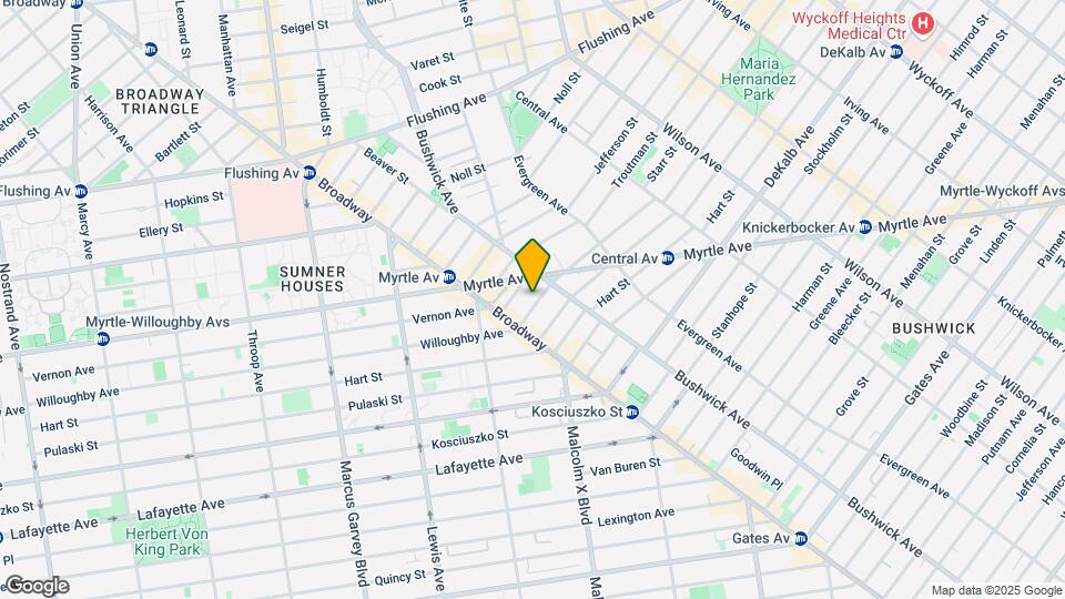 909 Willoughby Ave Mapa y Detalles de la Ubicación