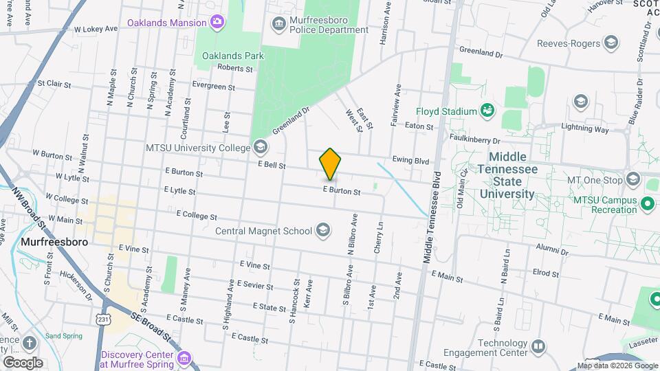 725 E Burton St Map and Location Details