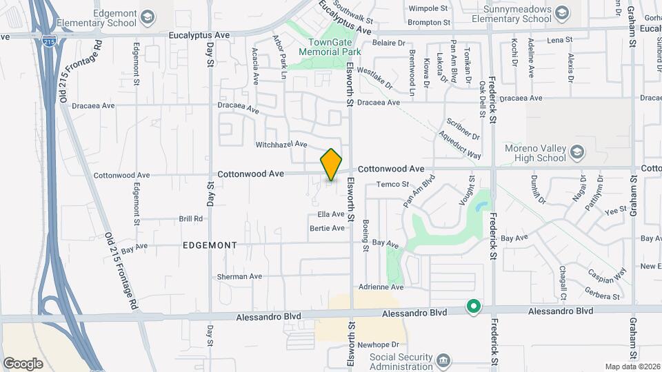 22427 Cottonwood Ave Mapa y Detalles de la Ubicación