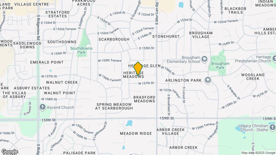 16755 W 156th Terrace Map and Location Details