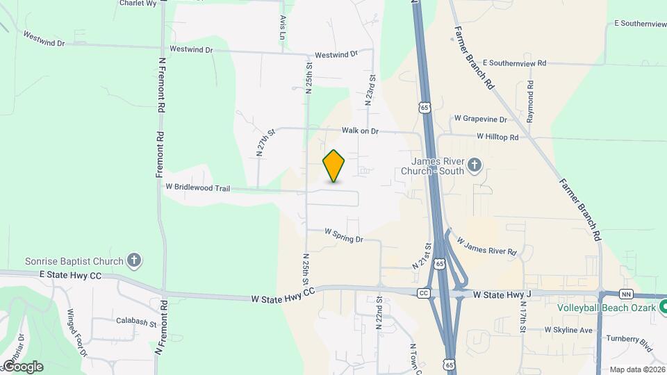 2401 W Bridlewood Trail Map and Location Details