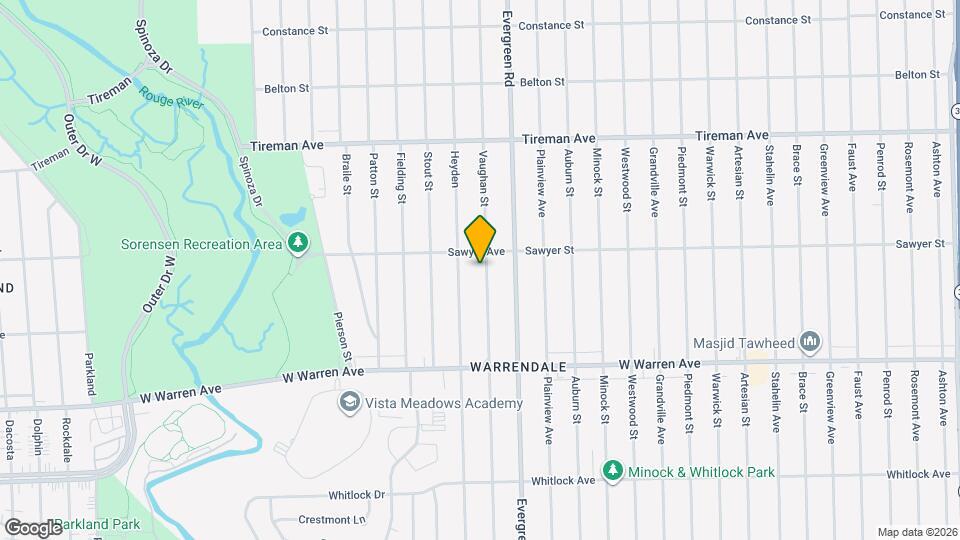 7417 Vaughan St Map and Location Details