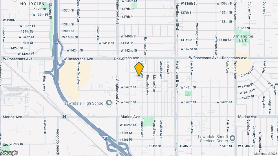 14523 1/2 Firmona Ave Map and Location Details