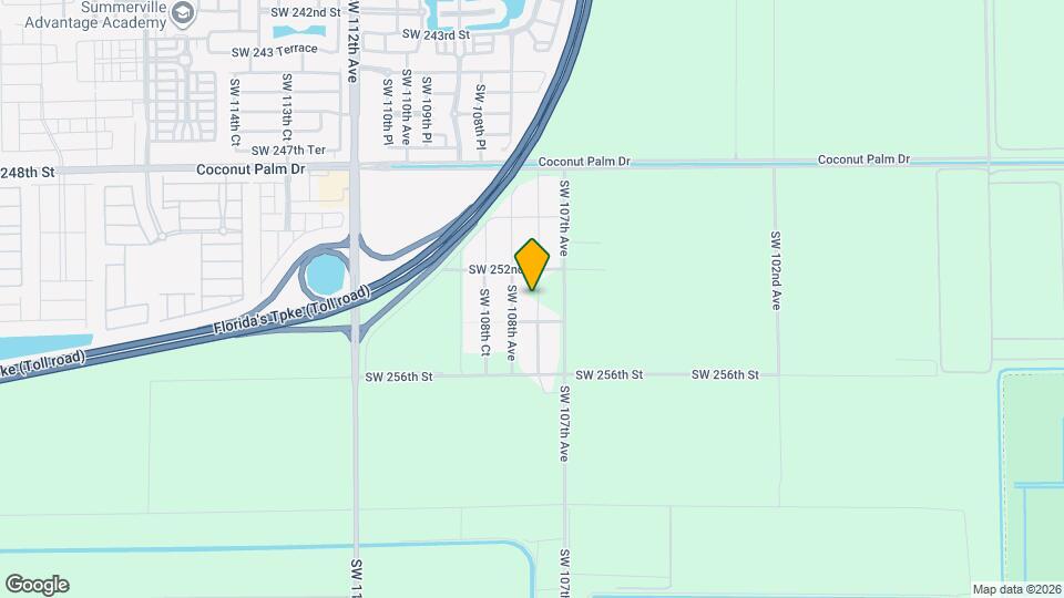 25282 SW 107th Ct Map and Location Details