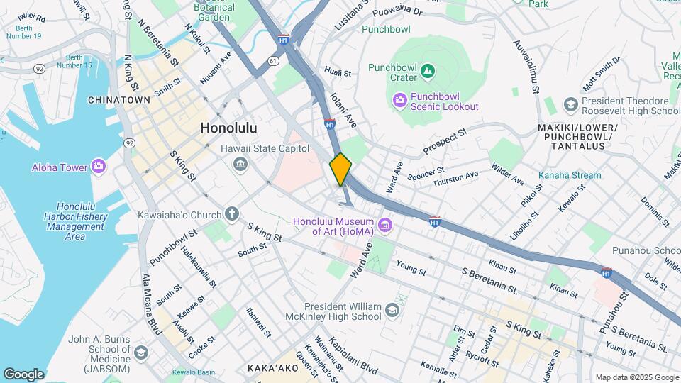 710 Lunalilo St Map and Location Details
