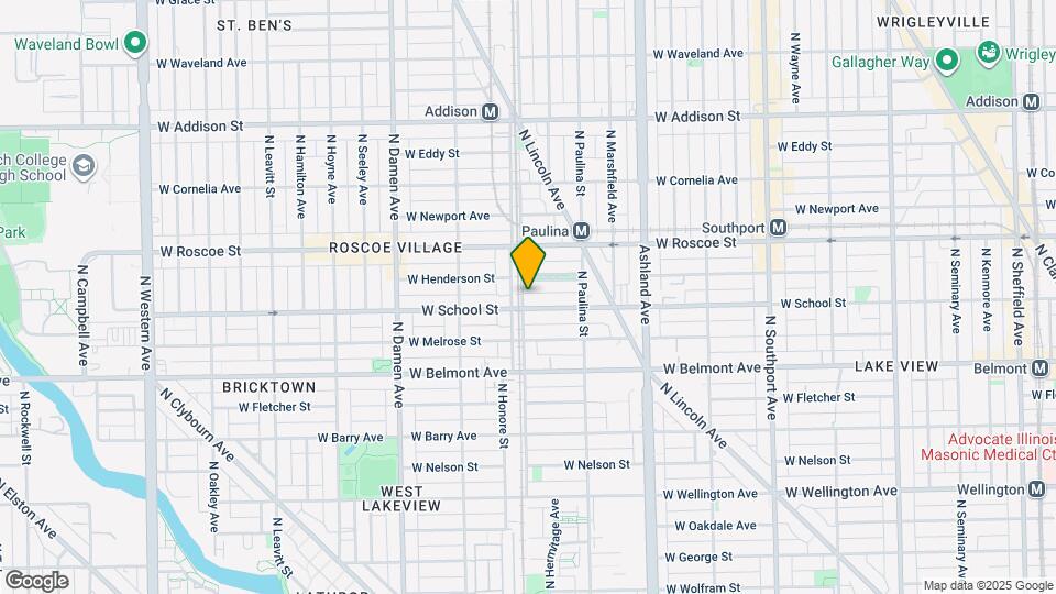 3311 N Ravenswood Ave, Unit 2 Map and Location Details