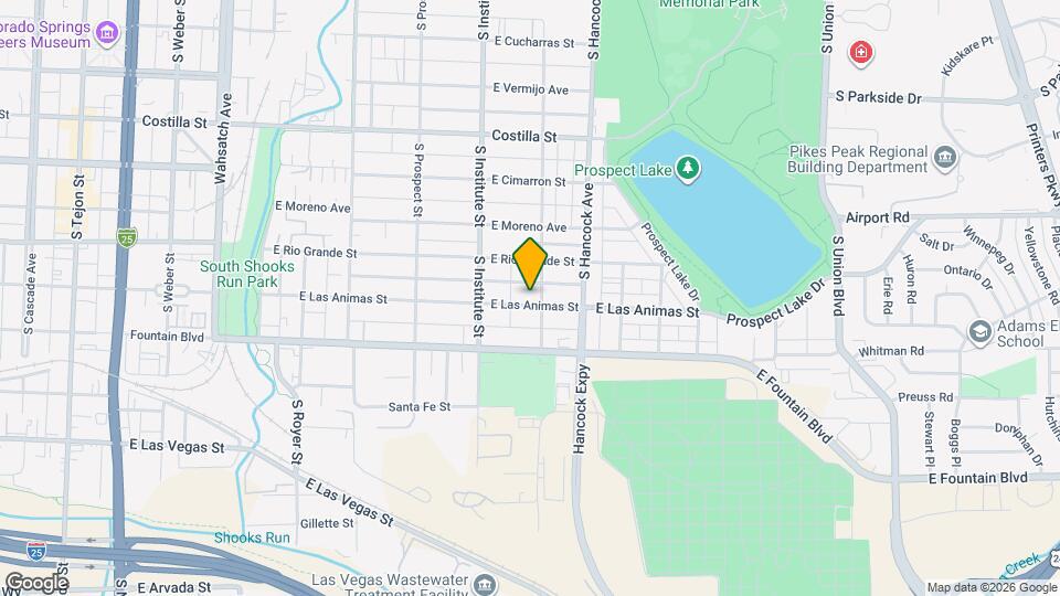 942 E Las Animas St, Unit Cabin Map and Location Details