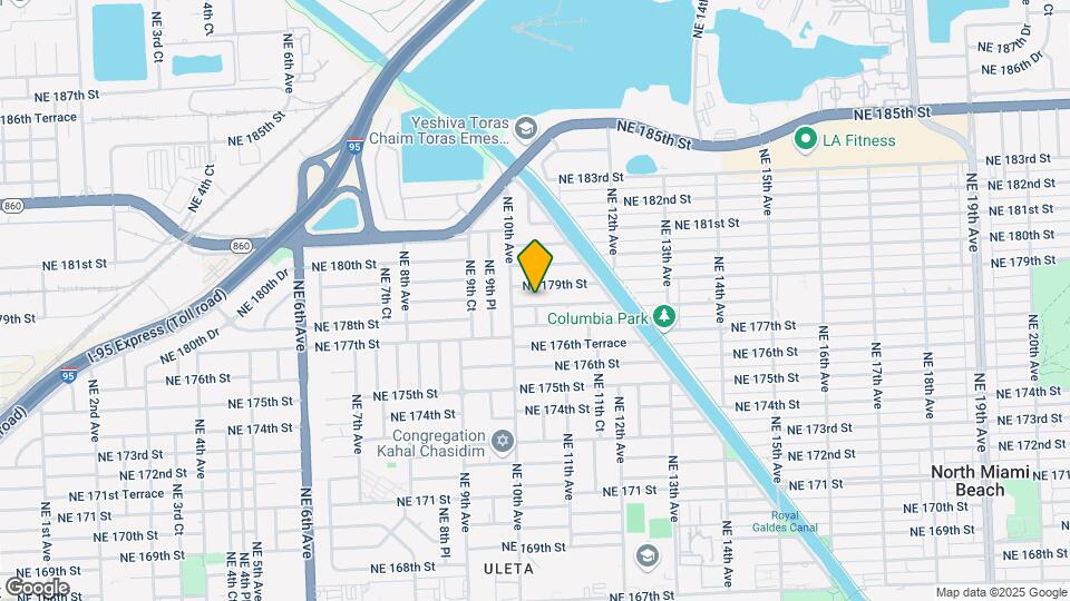 1041 NE 178th Terrace Map and Location Details