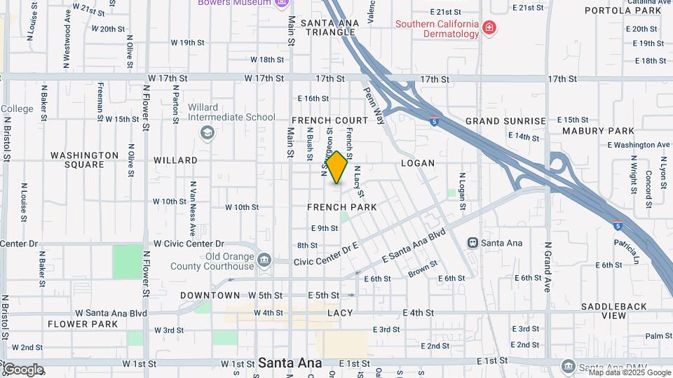 1102 French St Map and Location Details