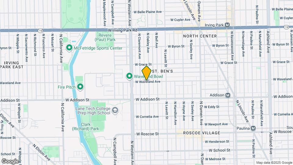 2305 W Waveland Ave Mapa y Detalles de la Ubicación