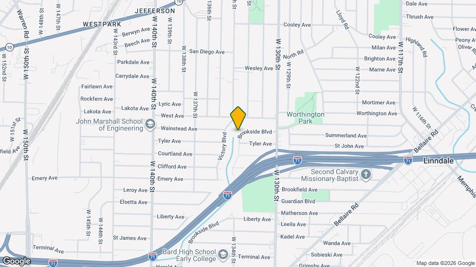 3914 Brookside Blvd Map and Location Details