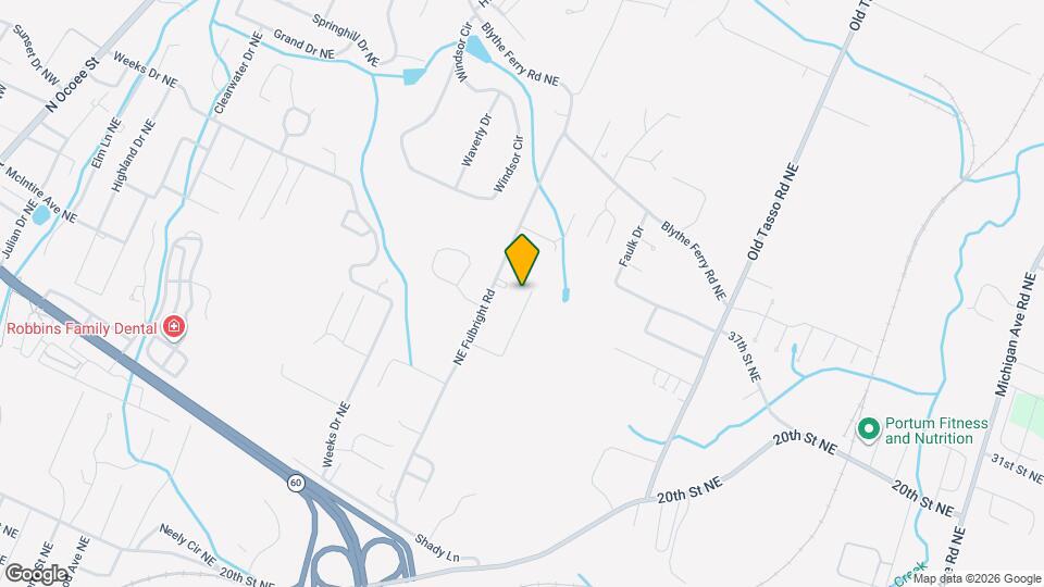 1209 Hilltop Dr NE Map and Location Details