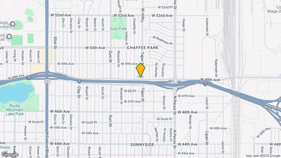 2025 W 48th Ave Map and Location Details