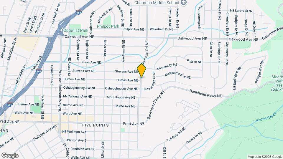 800 Maysville Rd NE Map and Location Details