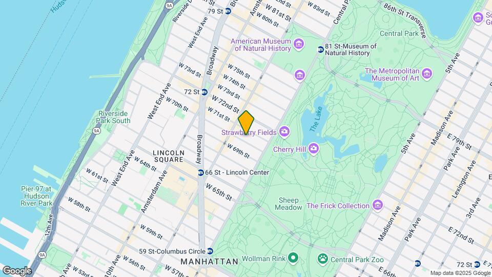 41 W 70th St Map and Location Details