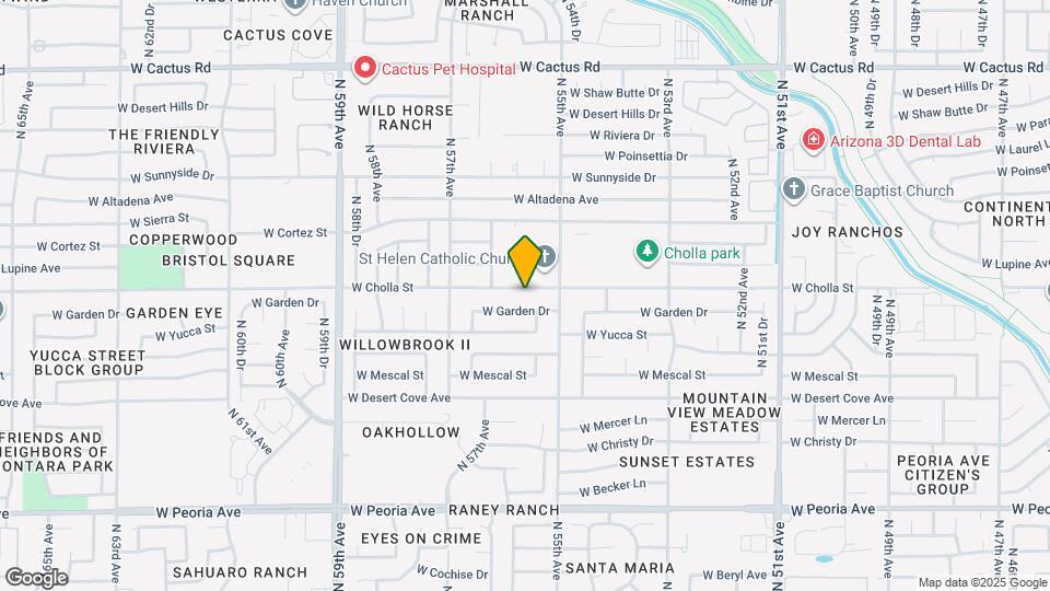 5533 W Cholla St Map and Location Details