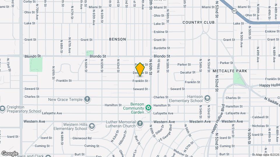 6020 Franklin St Map and Location Details