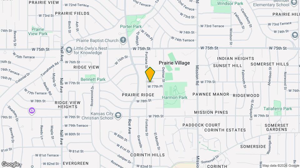 4412 W 77th Pl Map and Location Details