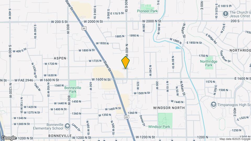 1657 N 400 W Map and Location Details