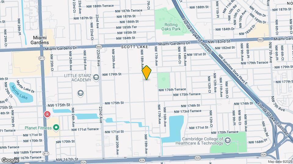17747 NW 18th Ave Map and Location Details