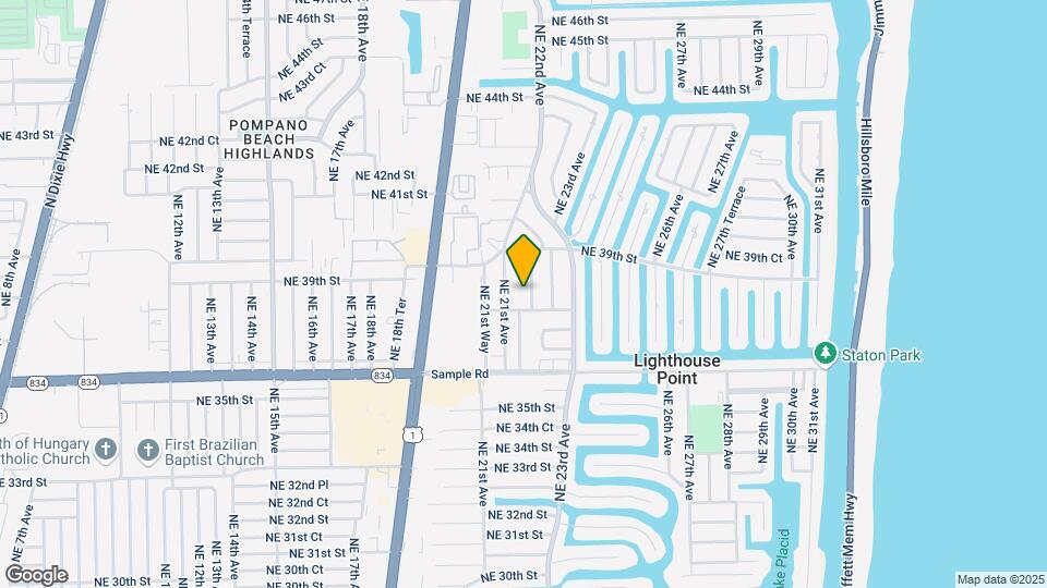 3801 NE 22nd Ter, Unit 2 Map and Location Details