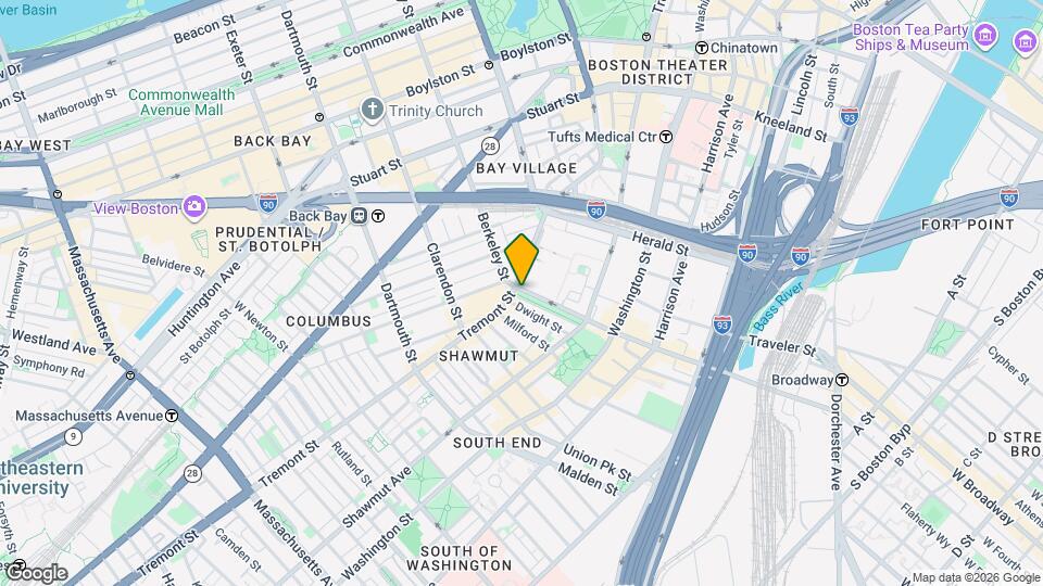 7 E Berkeley St, Unit 4 Mapa y Detalles de la Ubicación