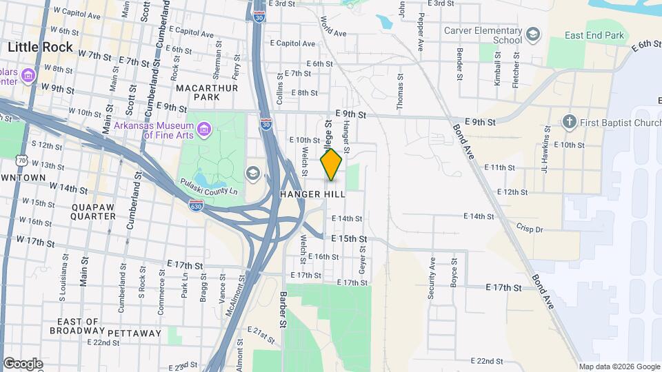 1215 College St Map and Location Details