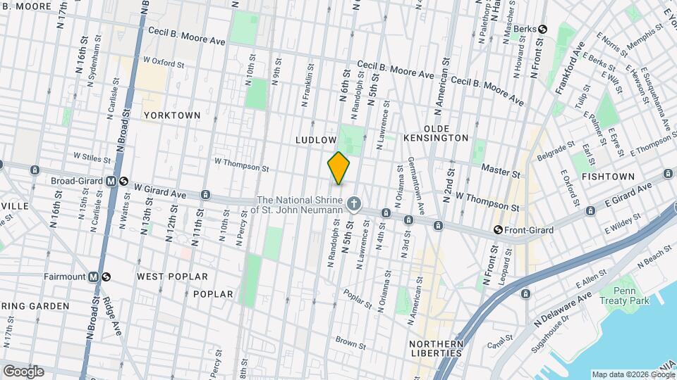 1224 N Randolph St Map and Location Details