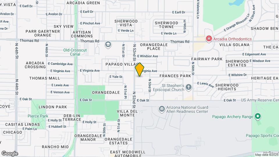 2525 N 52nd St Map and Location Details