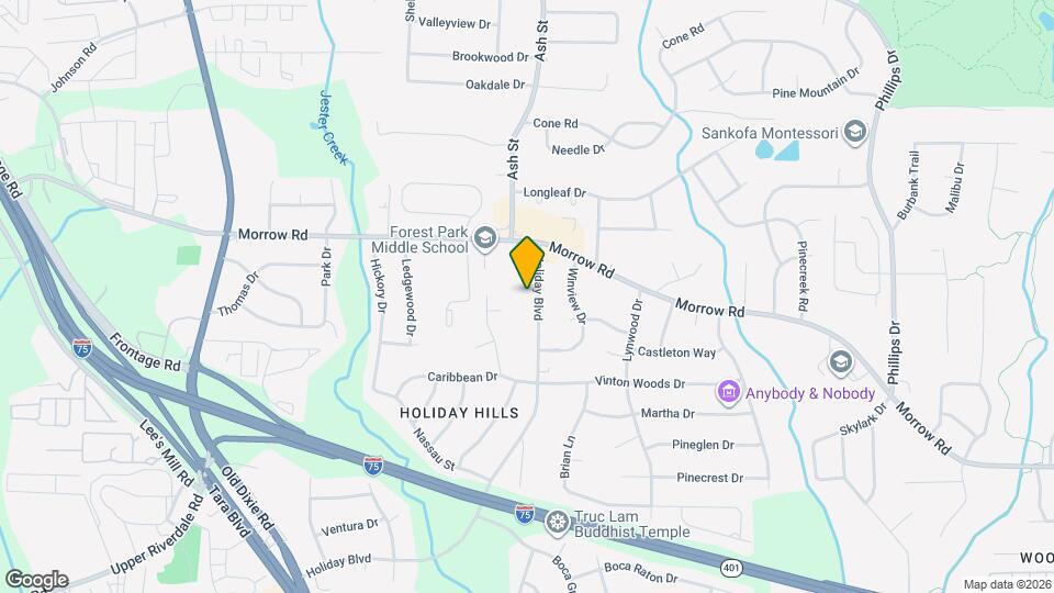 6059 Holiday Blvd Mapa y Detalles de la Ubicación