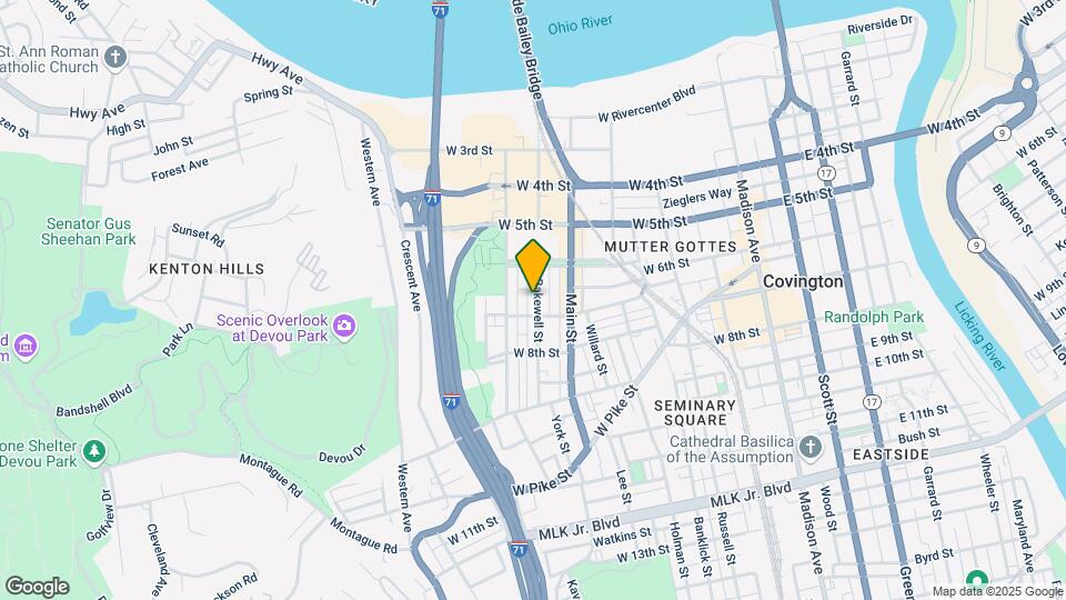 631 Bakewell St, Unit 631 Bakewell Apt #1 Map and Location Details