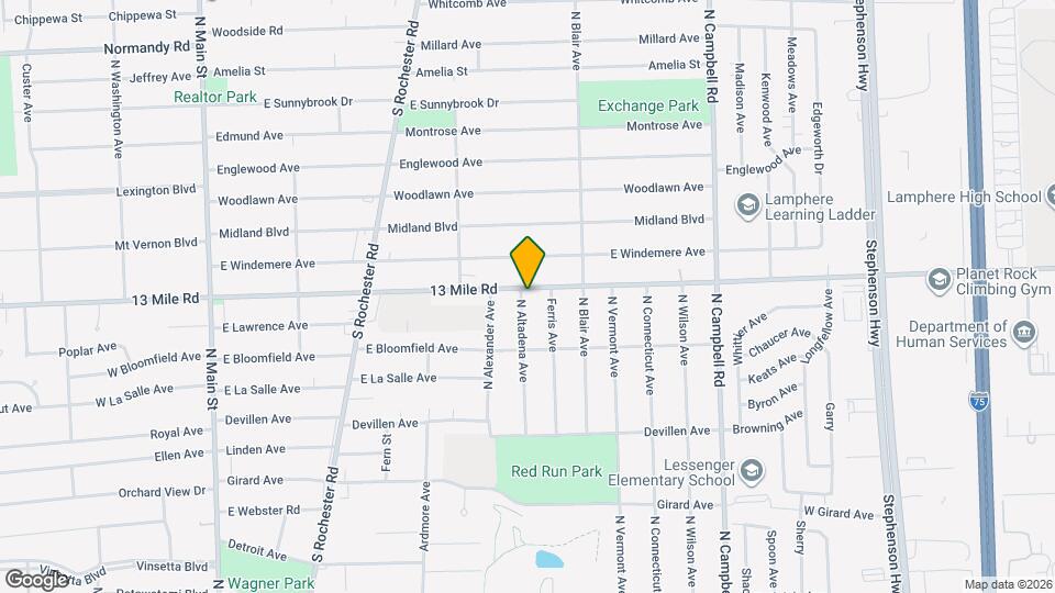 3224 N Altadena Ave Mapa y Detalles de la Ubicación