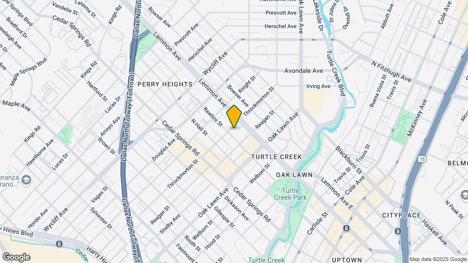 3916-3922 Rawlins St Mapa y Detalles de la Ubicación