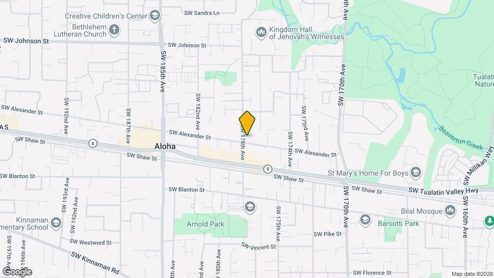 17775 SW Alexander St Map and Location Details