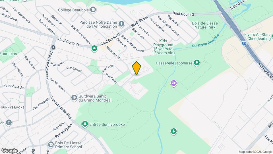 8640 Basswood Rue Map and Location Details