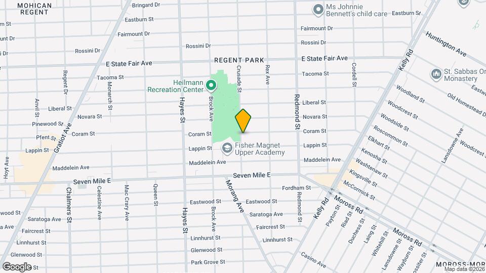15604 Coram St Map and Location Details