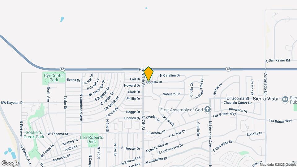 1195 Desert Oak Pl Map and Location Details