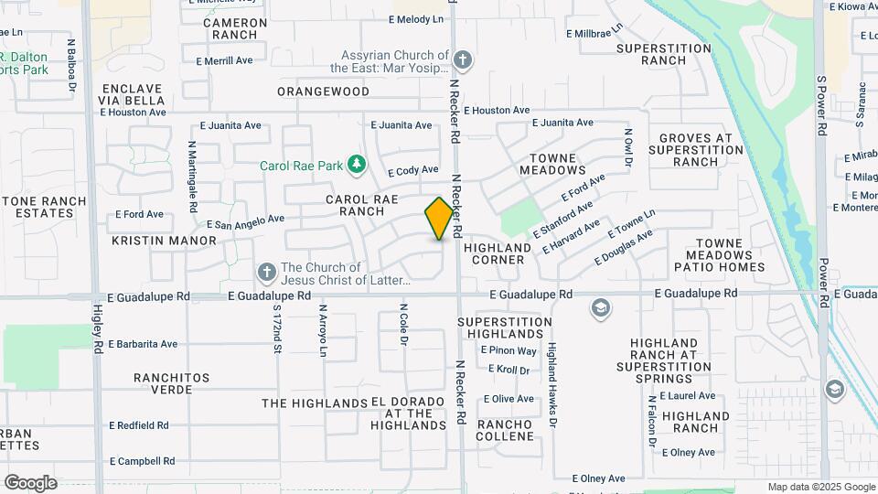 3960 E Harvard Ave Mapa y Detalles de la Ubicación