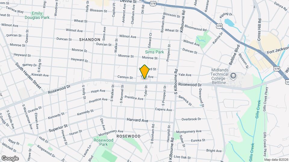 3413 Rosewood Dr Map and Location Details