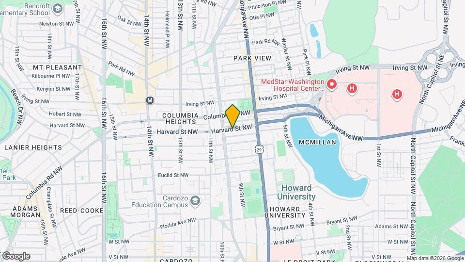 766 Harvard St NW Map and Location Details