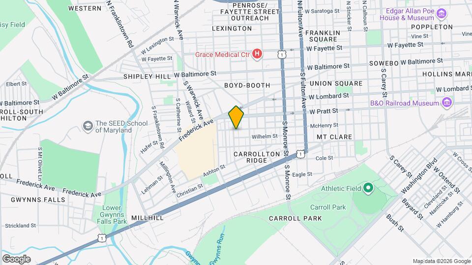 307 S Smallwood St Map and Location Details