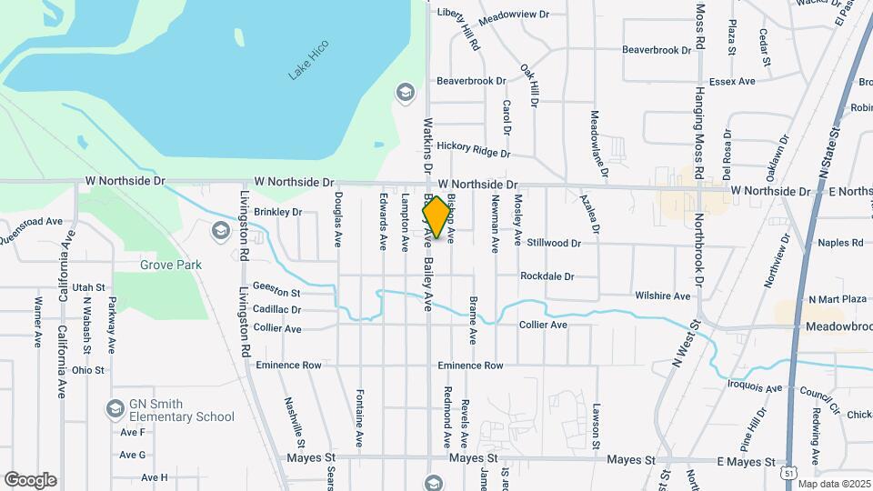3738 Bailey Ave Map and Location Details