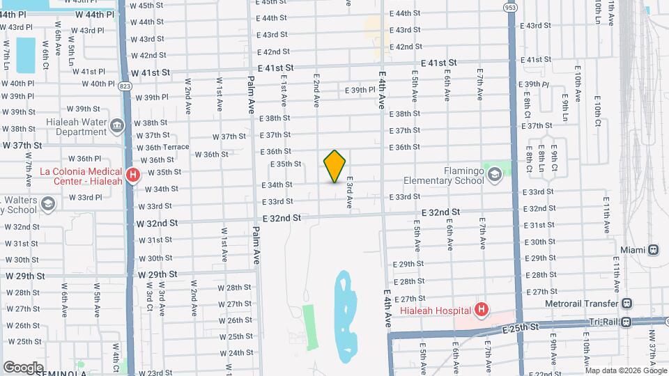 250 E 34th St Map and Location Details