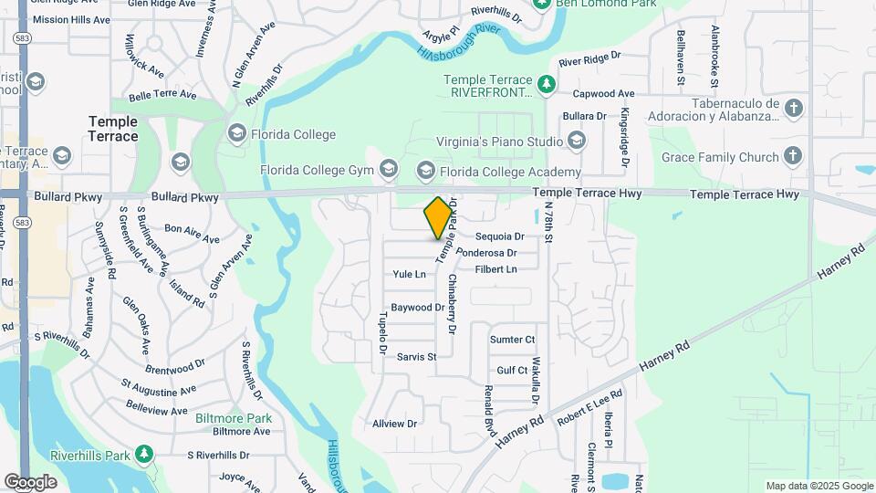7025 Ponderosa Dr Map and Location Details