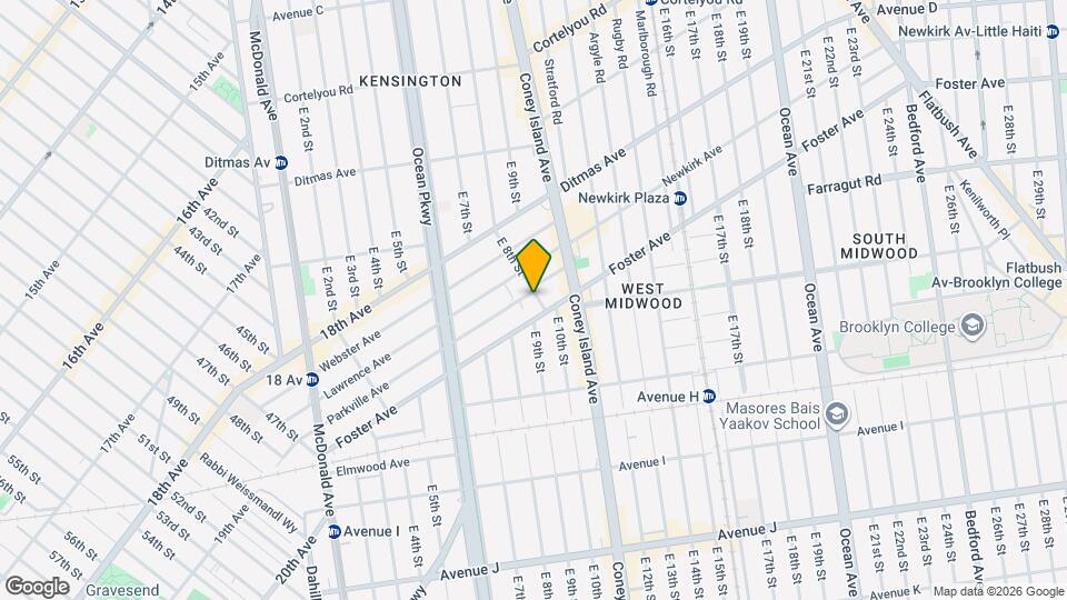 302 Parkville Ave Mapa y Detalles de la Ubicación
