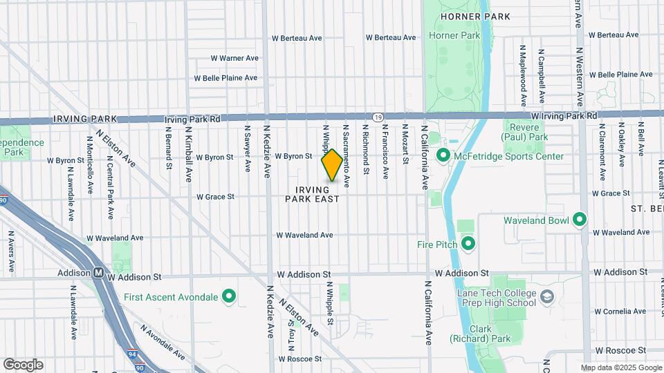 3811 N Whipple St Map and Location Details