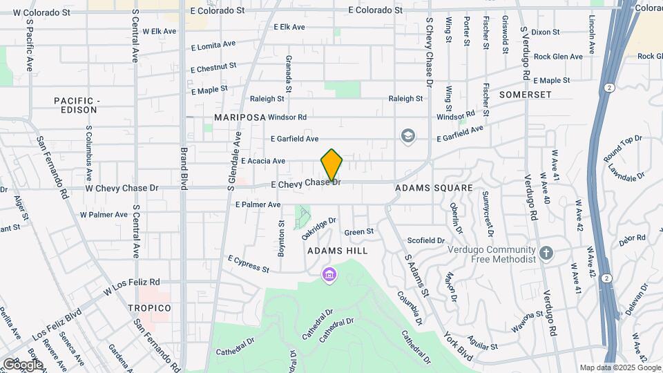 726 E Chevy Chase Dr Map and Location Details