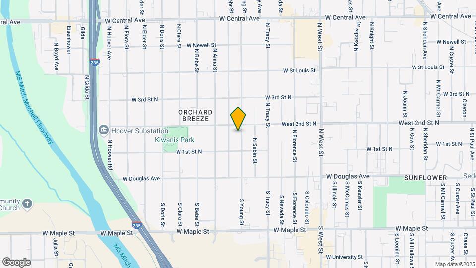 229 N Young St Map and Location Details