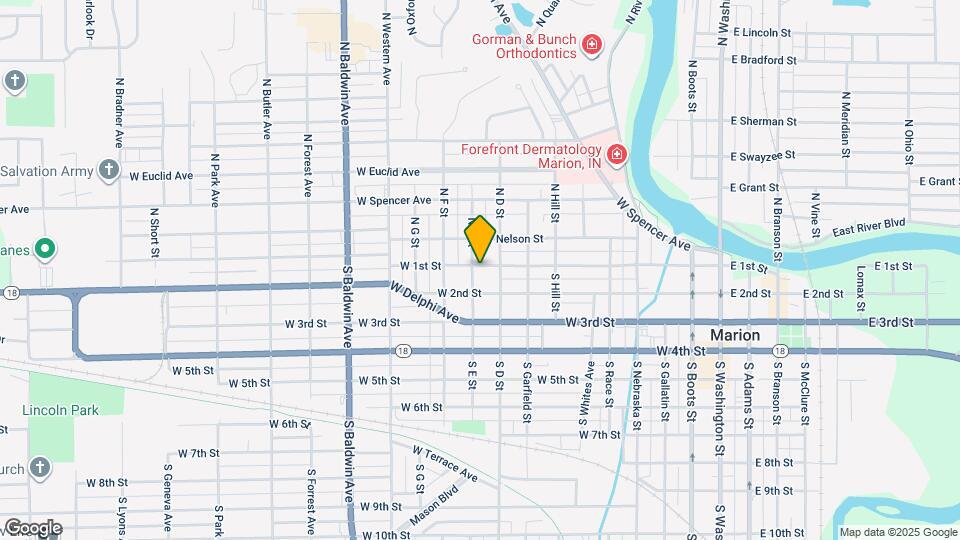 103 S E St Map and Location Details