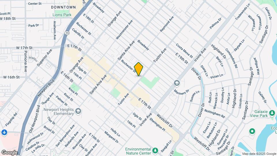 1753 Tustin Ave Map and Location Details